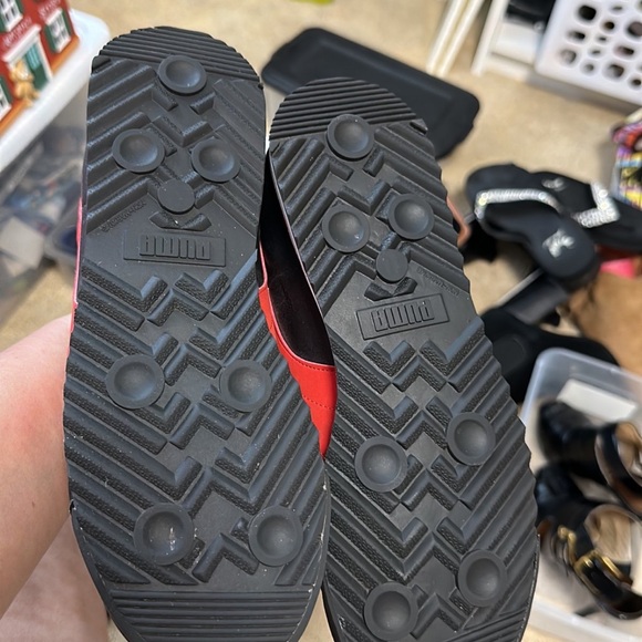 Puma Roma Catsplat Jr Black-High Risk Red - Picture 3 of 5